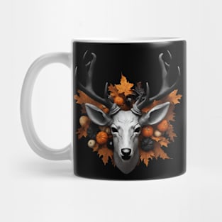 halloween fall deer with huge antlers Mug